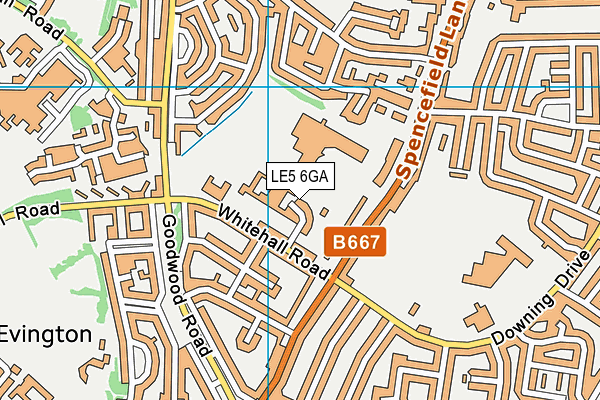 LE5 6GA map - OS VectorMap District (Ordnance Survey) LE5 6GA map - OS VectorMap District (Ordnance Survey)