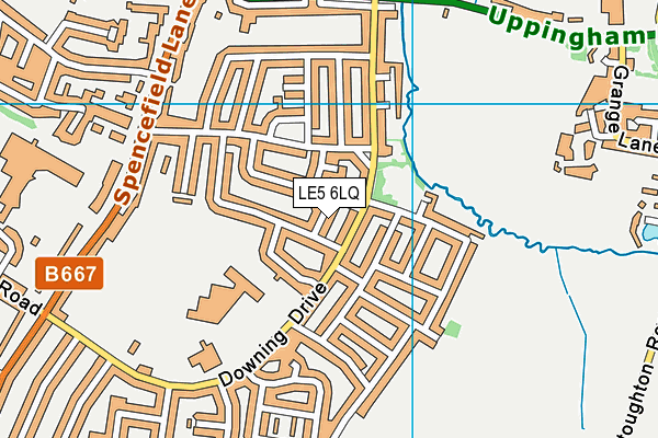 LE5 6LQ map - OS VectorMap District (Ordnance Survey) LE5 6LQ map - OS VectorMap District (Ordnance Survey)