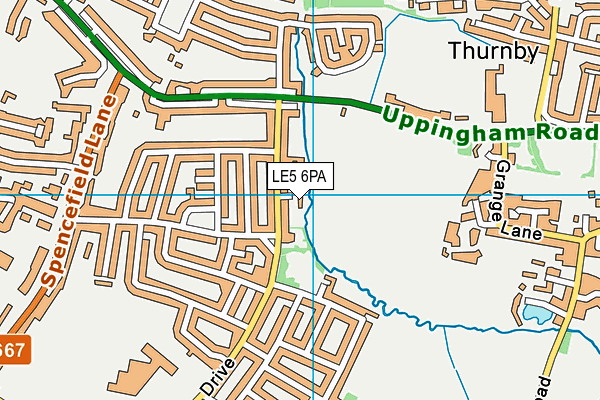 LE5 6PA map - OS VectorMap District (Ordnance Survey) LE5 6PA map - OS VectorMap District (Ordnance Survey)