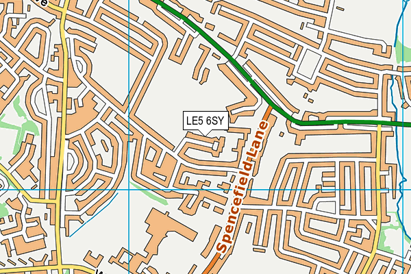 LE5 6SY map - OS VectorMap District (Ordnance Survey) LE5 6SY map - OS VectorMap District (Ordnance Survey)