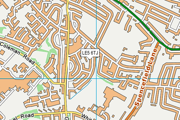 LE5 6TJ map - OS VectorMap District (Ordnance Survey) LE5 6TJ map - OS VectorMap District (Ordnance Survey)