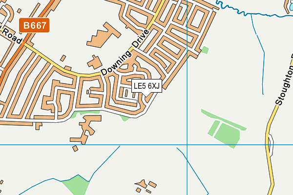 LE5 6XJ map - OS VectorMap District (Ordnance Survey) LE5 6XJ map - OS VectorMap District (Ordnance Survey)