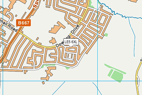 LE5 6XL map - OS VectorMap District (Ordnance Survey) LE5 6XL map - OS VectorMap District (Ordnance Survey)