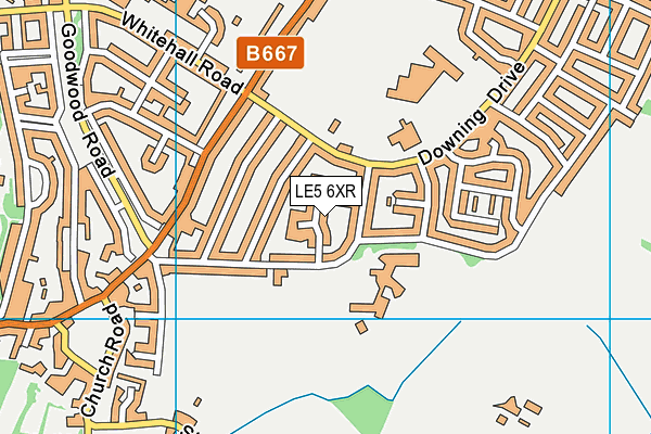 LE5 6XR map - OS VectorMap District (Ordnance Survey) LE5 6XR map - OS VectorMap District (Ordnance Survey)