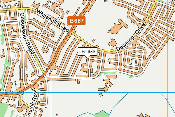 LE5 6XS map - OS VectorMap District (Ordnance Survey) LE5 6XS map - OS VectorMap District (Ordnance Survey)