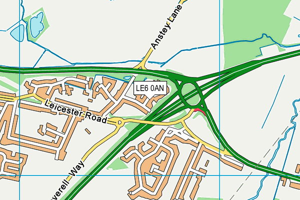 LE6 0AN map - OS VectorMap District (Ordnance Survey) LE6 0AN map - OS VectorMap District (Ordnance Survey)
