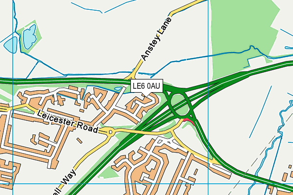 LE6 0AU map - OS VectorMap District (Ordnance Survey) LE6 0AU map - OS VectorMap District (Ordnance Survey)