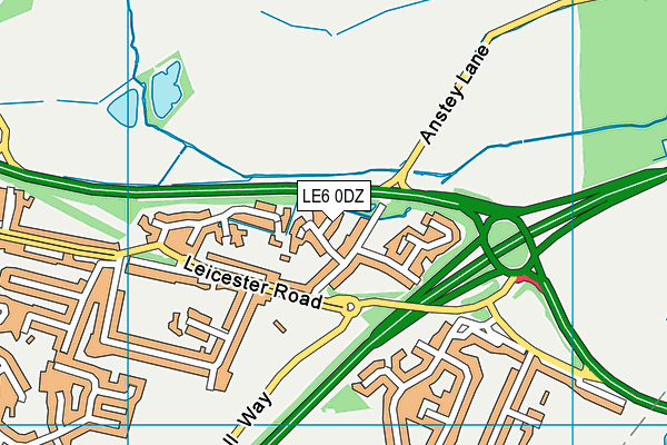 LE6 0DZ map - OS VectorMap District (Ordnance Survey) LE6 0DZ map - OS VectorMap District (Ordnance Survey)