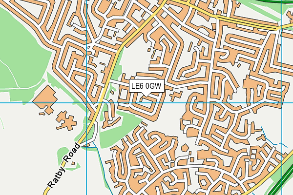 LE6 0GW map - OS VectorMap District (Ordnance Survey) LE6 0GW map - OS VectorMap District (Ordnance Survey)