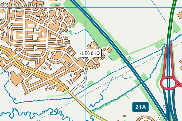 LE6 0HQ map - OS VectorMap District (Ordnance Survey) LE6 0HQ map - OS VectorMap District (Ordnance Survey)