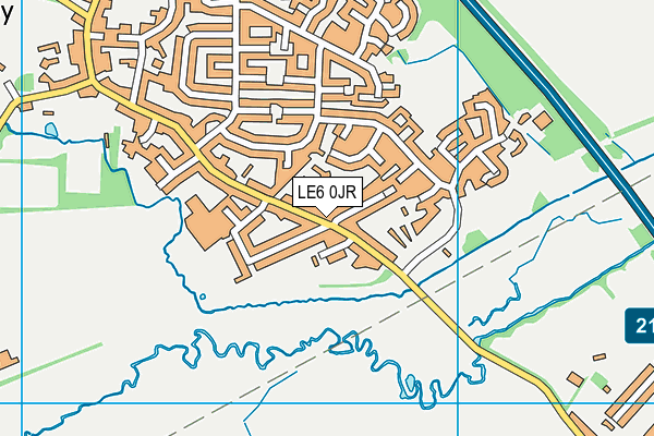 LE6 0JR map - OS VectorMap District (Ordnance Survey) LE6 0JR map - OS VectorMap District (Ordnance Survey)