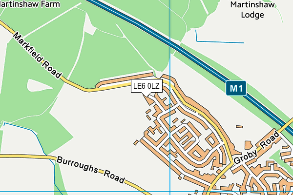 LE6 0LZ map - OS VectorMap District (Ordnance Survey) LE6 0LZ map - OS VectorMap District (Ordnance Survey)