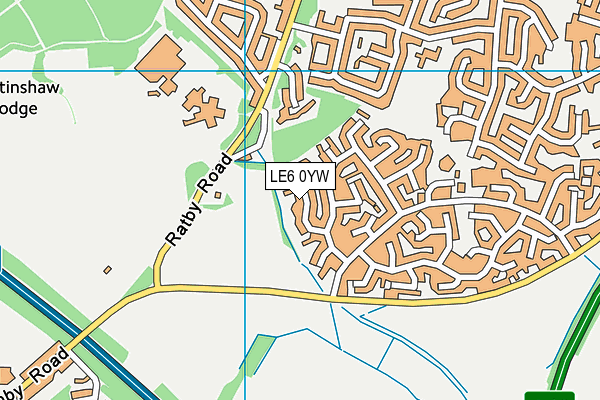 LE6 0YW map - OS VectorMap District (Ordnance Survey) LE6 0YW map - OS VectorMap District (Ordnance Survey)
