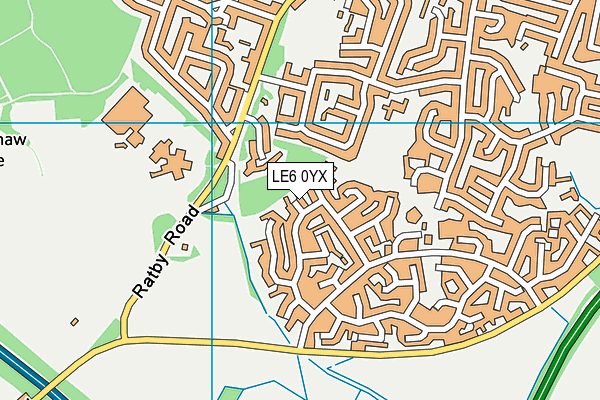 LE6 0YX map - OS VectorMap District (Ordnance Survey) LE6 0YX map - OS VectorMap District (Ordnance Survey)