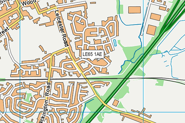 LE65 1AE map - OS VectorMap District (Ordnance Survey) LE65 1AE map - OS VectorMap District (Ordnance Survey)