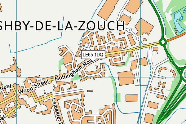LE65 1DQ map - OS VectorMap District (Ordnance Survey) LE65 1DQ map - OS VectorMap District (Ordnance Survey)