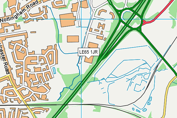 LE65 1JR map - OS VectorMap District (Ordnance Survey) LE65 1JR map - OS VectorMap District (Ordnance Survey)