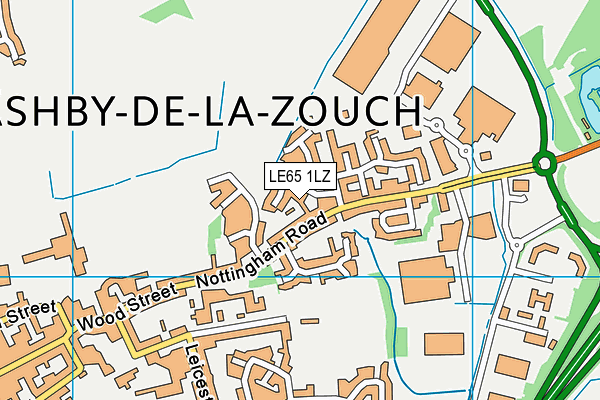 LE65 1LZ map - OS VectorMap District (Ordnance Survey) LE65 1LZ map - OS VectorMap District (Ordnance Survey)