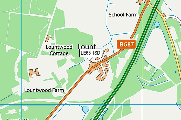 LE65 1SD map - OS VectorMap District (Ordnance Survey)