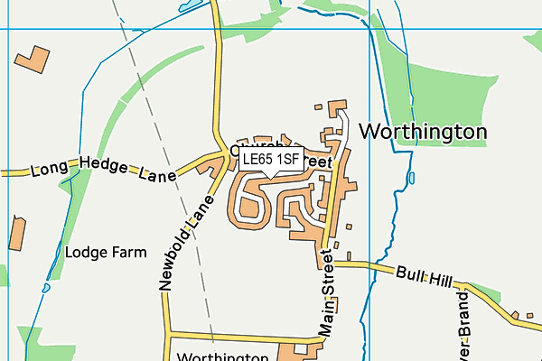 LE65 1SF map - OS VectorMap District (Ordnance Survey) LE65 1SF map - OS VectorMap District (Ordnance Survey)