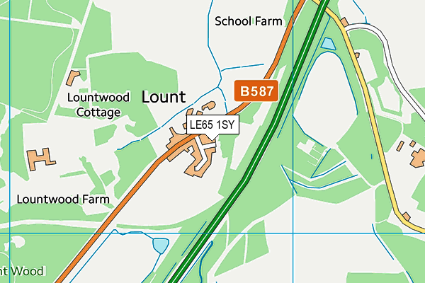 LE65 1SY map - OS VectorMap District (Ordnance Survey) LE65 1SY map - OS VectorMap District (Ordnance Survey)