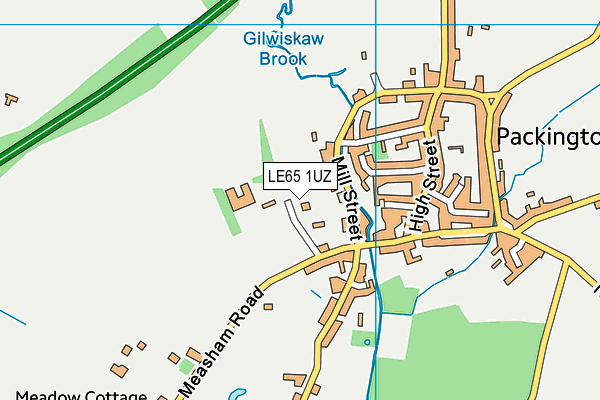 LE65 1UZ map - OS VectorMap District (Ordnance Survey) LE65 1UZ map - OS VectorMap District (Ordnance Survey)