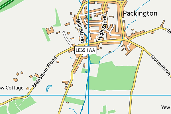 LE65 1WA map - OS VectorMap District (Ordnance Survey) LE65 1WA map - OS VectorMap District (Ordnance Survey)