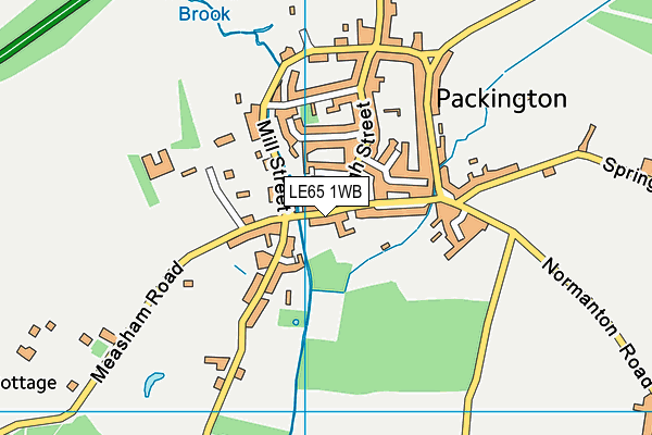 LE65 1WB map - OS VectorMap District (Ordnance Survey) LE65 1WB map - OS VectorMap District (Ordnance Survey)