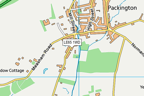 LE65 1WD map - OS VectorMap District (Ordnance Survey) LE65 1WD map - OS VectorMap District (Ordnance Survey)