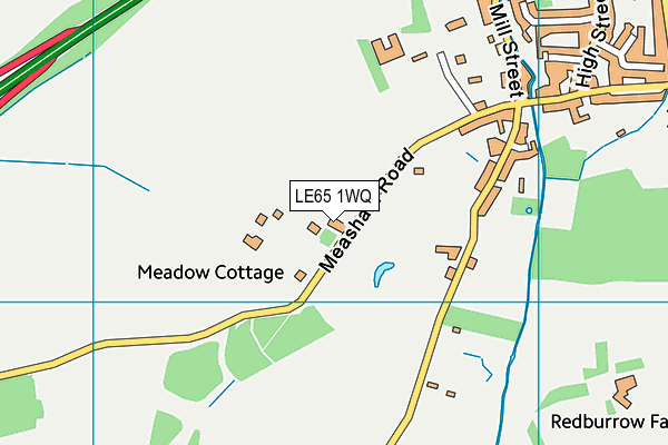 LE65 1WQ map - OS VectorMap District (Ordnance Survey) LE65 1WQ map - OS VectorMap District (Ordnance Survey)