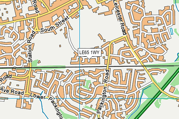 LE65 1WY map - OS VectorMap District (Ordnance Survey) LE65 1WY map - OS VectorMap District (Ordnance Survey)
