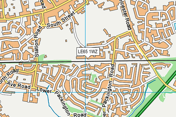 LE65 1WZ map - OS VectorMap District (Ordnance Survey) LE65 1WZ map - OS VectorMap District (Ordnance Survey)