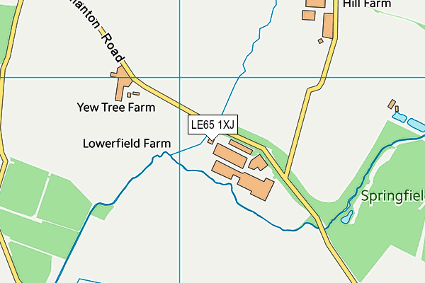LE65 1XJ map - OS VectorMap District (Ordnance Survey) LE65 1XJ map - OS VectorMap District (Ordnance Survey)