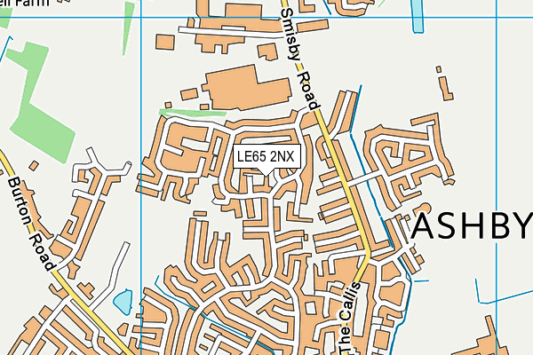 LE65 2NX map - OS VectorMap District (Ordnance Survey) LE65 2NX map - OS VectorMap District (Ordnance Survey)