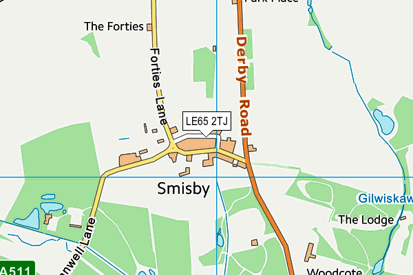 LE65 2TJ map - OS VectorMap District (Ordnance Survey) LE65 2TJ map - OS VectorMap District (Ordnance Survey)