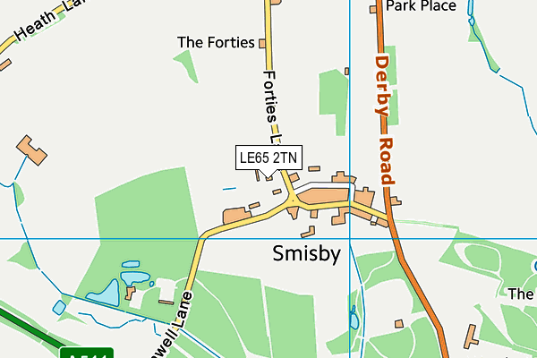 LE65 2TN map - OS VectorMap District (Ordnance Survey) LE65 2TN map - OS VectorMap District (Ordnance Survey)