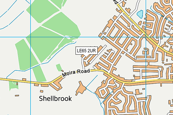 LE65 2UR map - OS VectorMap District (Ordnance Survey) LE65 2UR map - OS VectorMap District (Ordnance Survey)