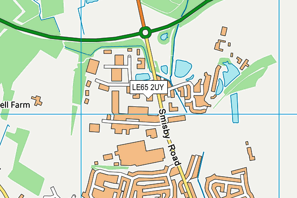 LE65 2UY map - OS VectorMap District (Ordnance Survey) LE65 2UY map - OS VectorMap District (Ordnance Survey)