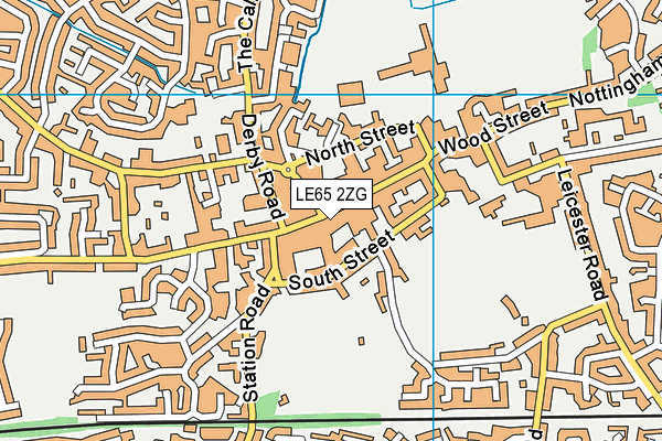 LE65 2ZG map - OS VectorMap District (Ordnance Survey) LE65 2ZG map - OS VectorMap District (Ordnance Survey)