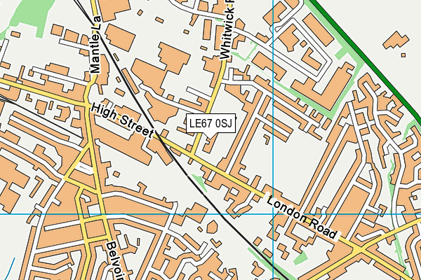 LE67 0SJ map - OS VectorMap District (Ordnance Survey) LE67 0SJ map - OS VectorMap District (Ordnance Survey)