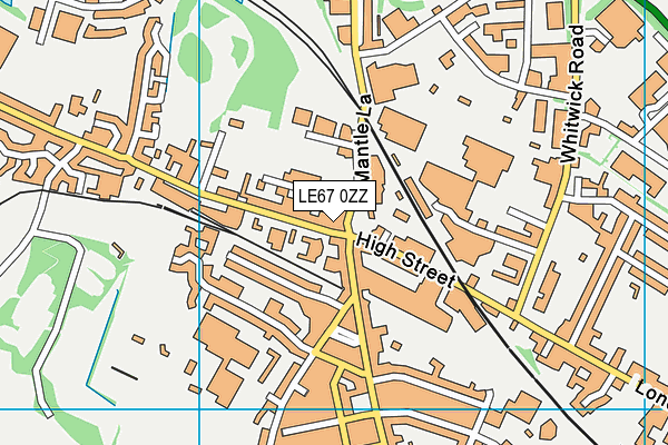 LE67 0ZZ map - OS VectorMap District (Ordnance Survey) LE67 0ZZ map - OS VectorMap District (Ordnance Survey)
