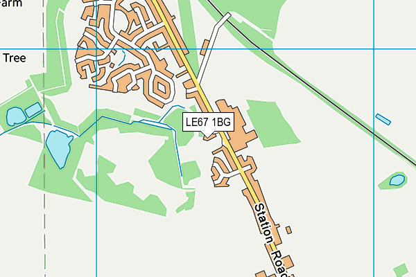LE67 1BG map - OS VectorMap District (Ordnance Survey) LE67 1BG map - OS VectorMap District (Ordnance Survey)