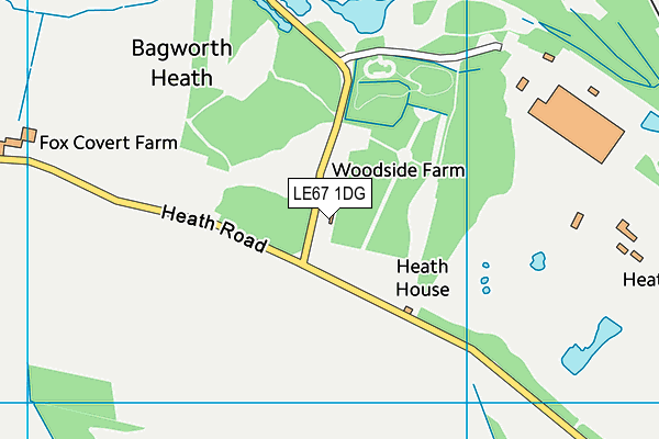 LE67 1DG map - OS VectorMap District (Ordnance Survey) LE67 1DG map - OS VectorMap District (Ordnance Survey)