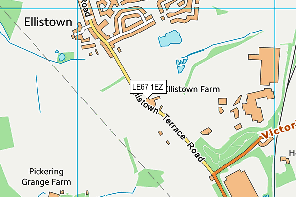 LE67 1EZ map - OS VectorMap District (Ordnance Survey) LE67 1EZ map - OS VectorMap District (Ordnance Survey)