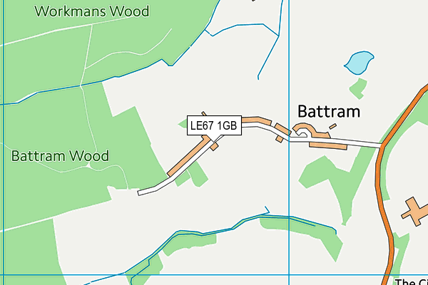 LE67 1GB map - OS VectorMap District (Ordnance Survey) LE67 1GB map - OS VectorMap District (Ordnance Survey)