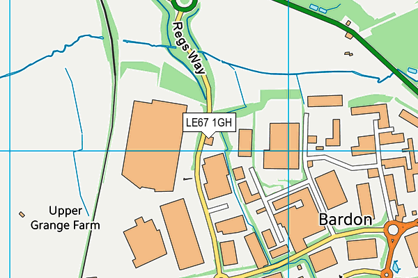 LE67 1GH map - OS VectorMap District (Ordnance Survey) LE67 1GH map - OS VectorMap District (Ordnance Survey)
