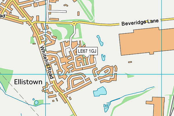 LE67 1GJ map - OS VectorMap District (Ordnance Survey) LE67 1GJ map - OS VectorMap District (Ordnance Survey)