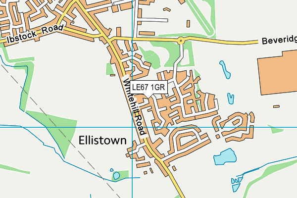 LE67 1GR map - OS VectorMap District (Ordnance Survey) LE67 1GR map - OS VectorMap District (Ordnance Survey)