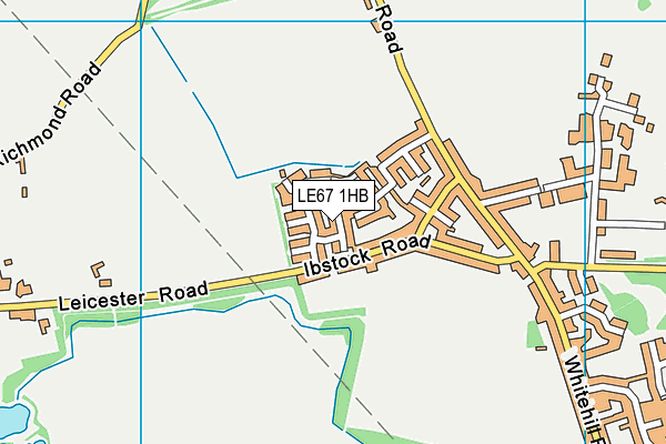 LE67 1HB map - OS VectorMap District (Ordnance Survey) LE67 1HB map - OS VectorMap District (Ordnance Survey)
