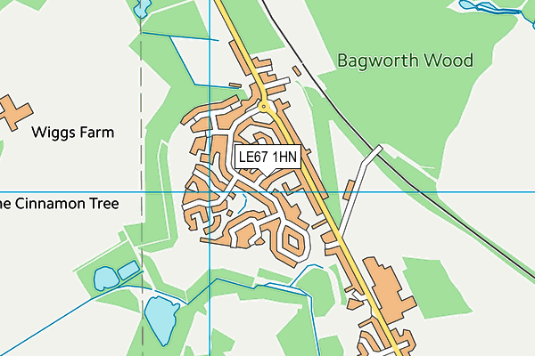 LE67 1HN map - OS VectorMap District (Ordnance Survey) LE67 1HN map - OS VectorMap District (Ordnance Survey)